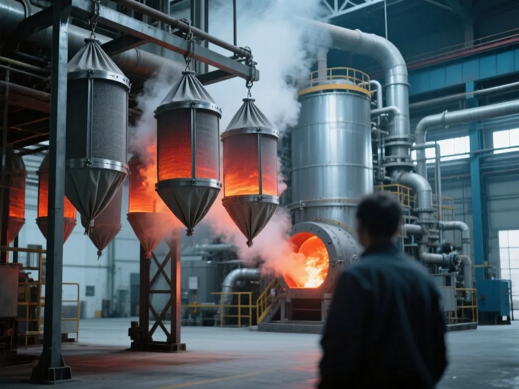 High temperature filter bags in industrial application