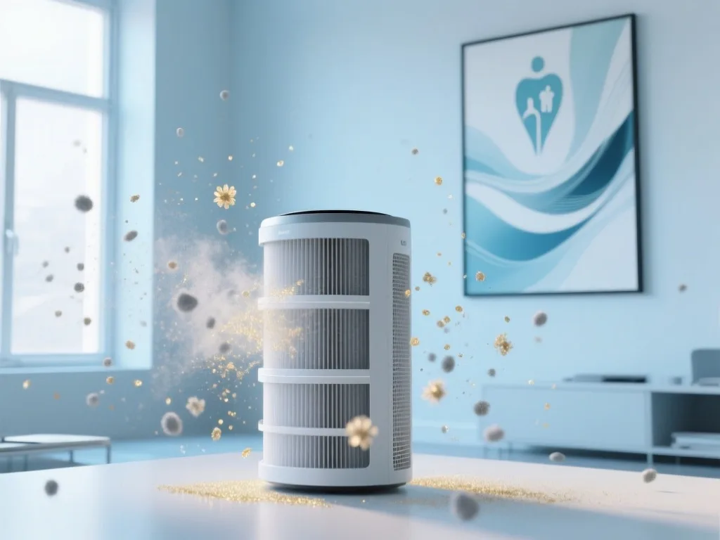 High efficiency air filter with high MERV rating