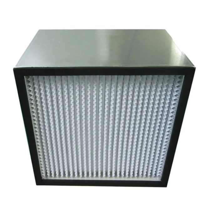 Closeup of industrial filter system