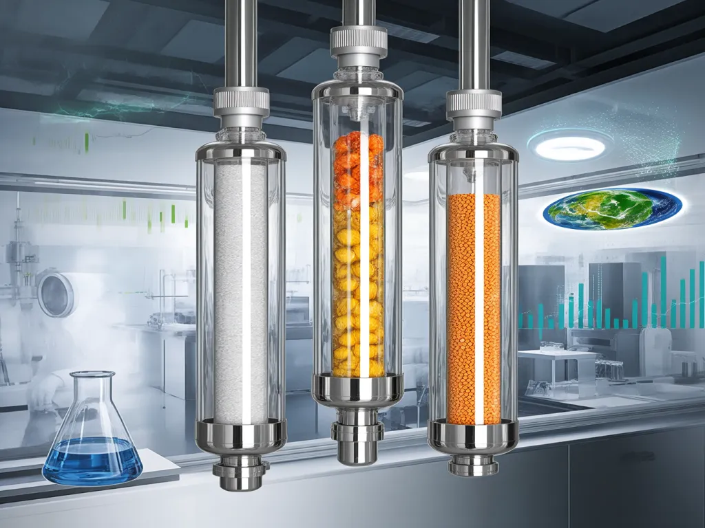 Diagram comparing filter efficiency levels for different application needs.
