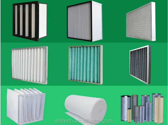 Assembly of industrial filter components