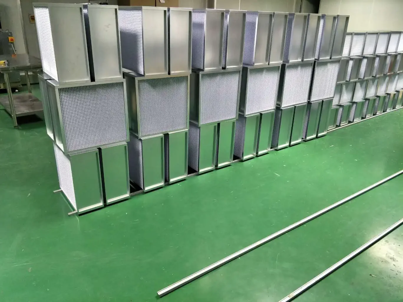 Industrial separation device in operation