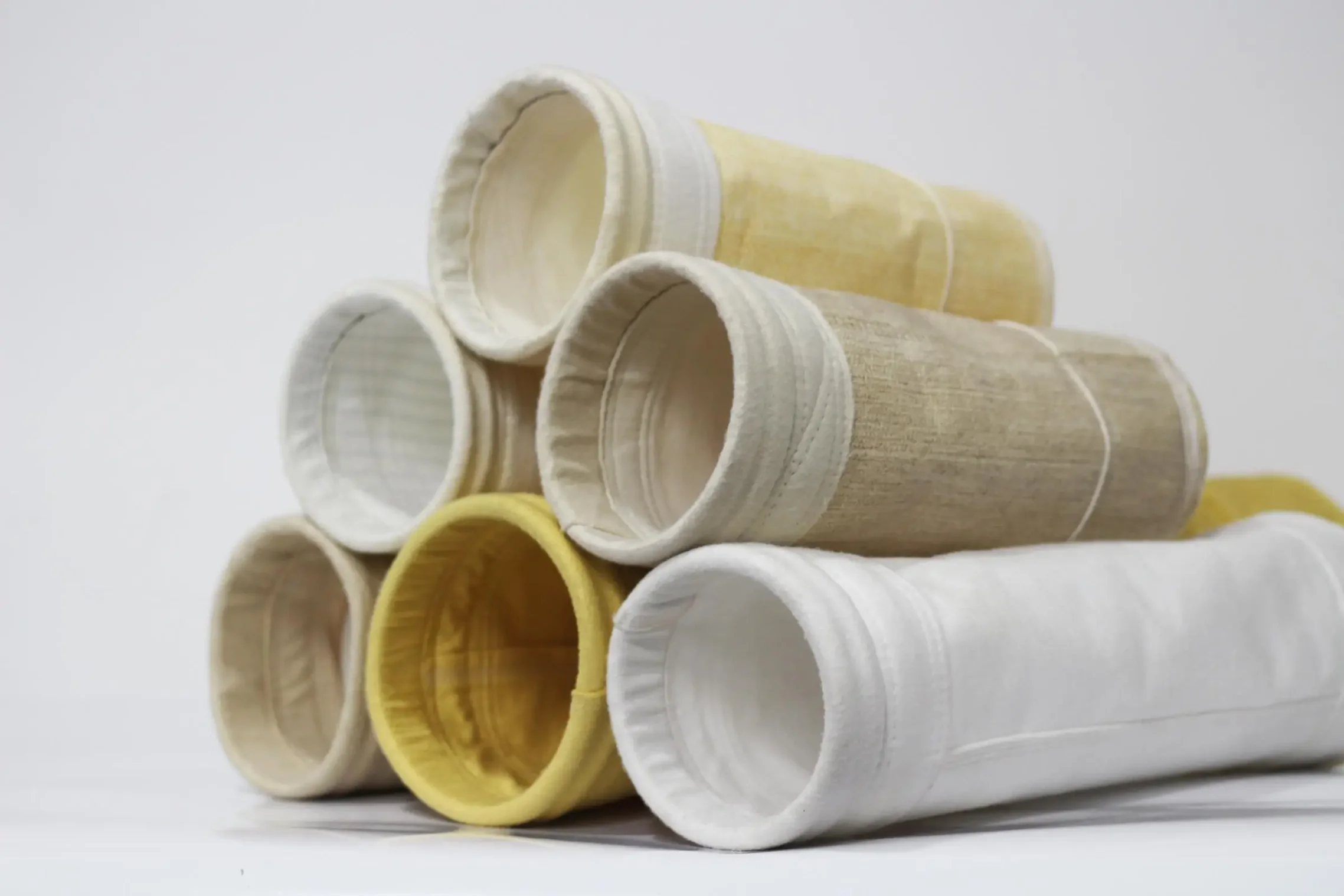 Close-up of industrial filter system