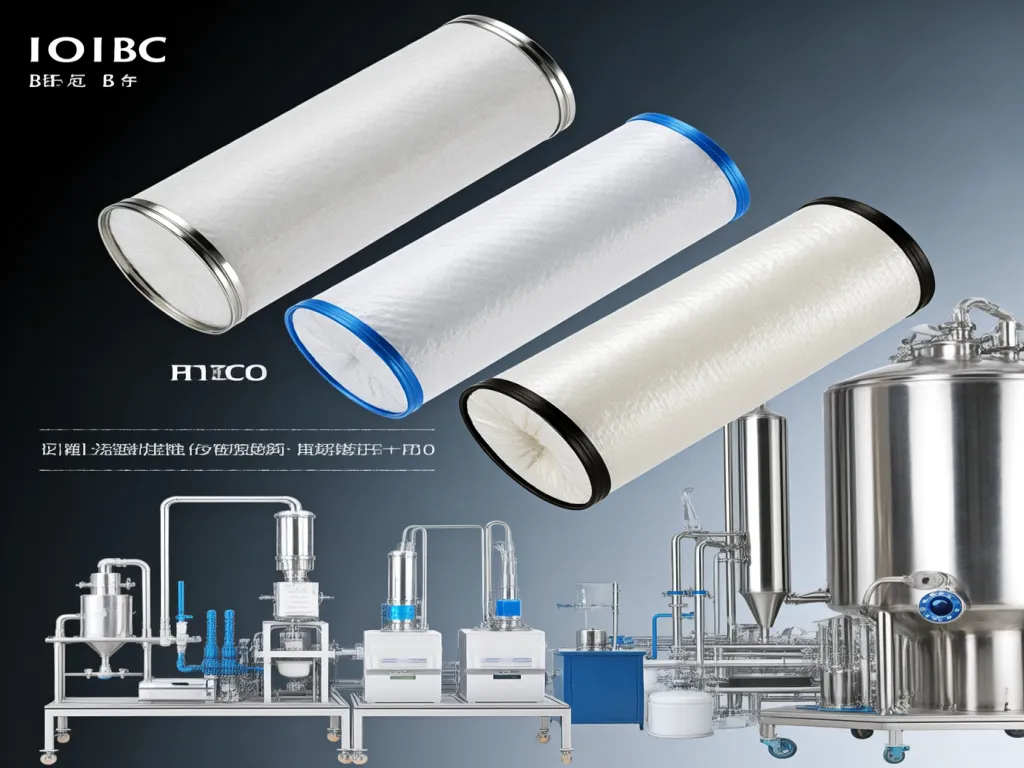Industrial filtration bags and equipment