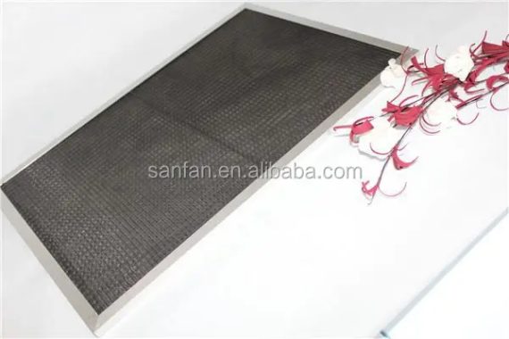 Industrial filter with metal casing