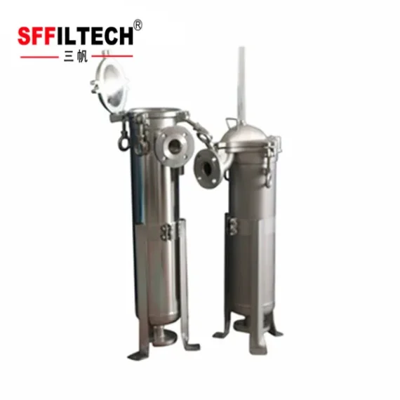 Separation device used in industrial filtration