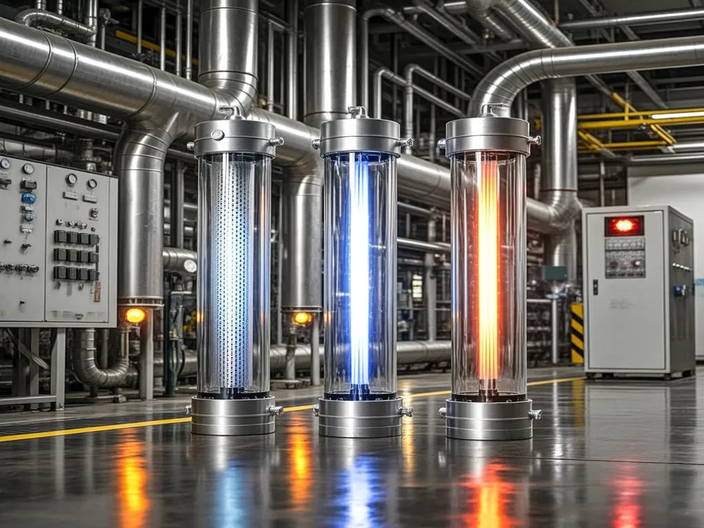 Testing high temperature filters in an industrial setting.