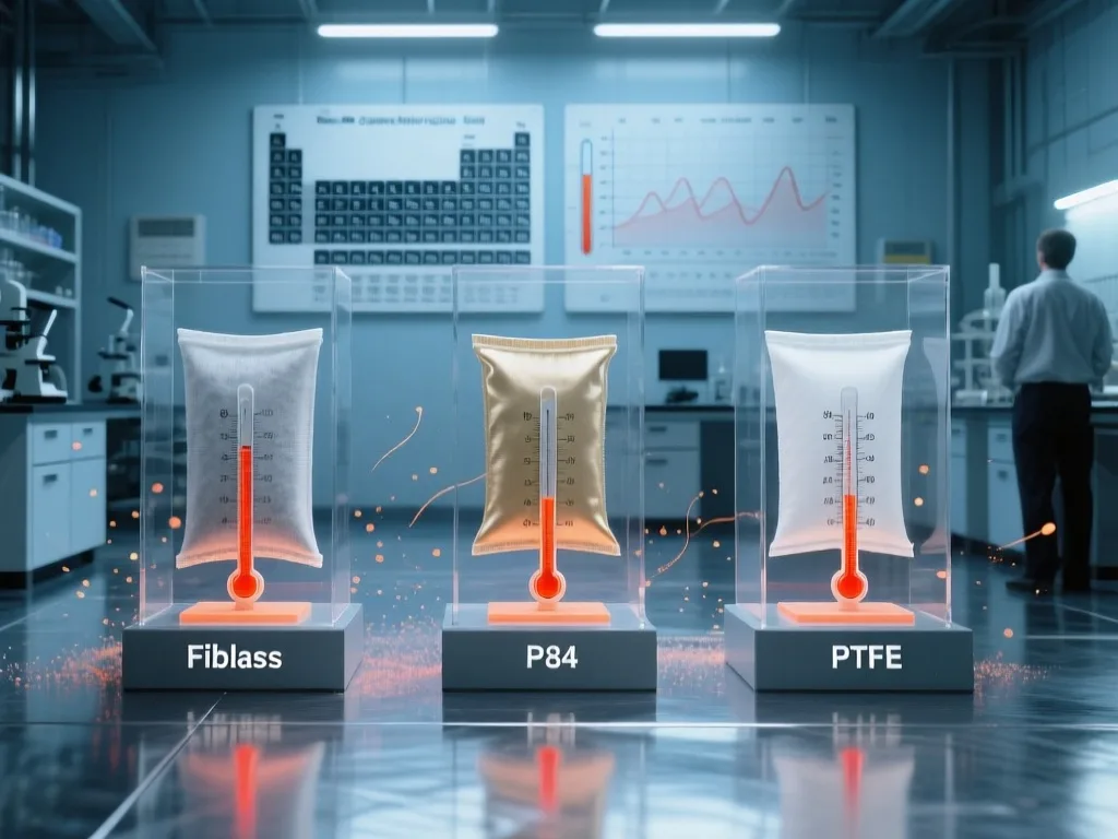 High temperature filtration process in factory setting