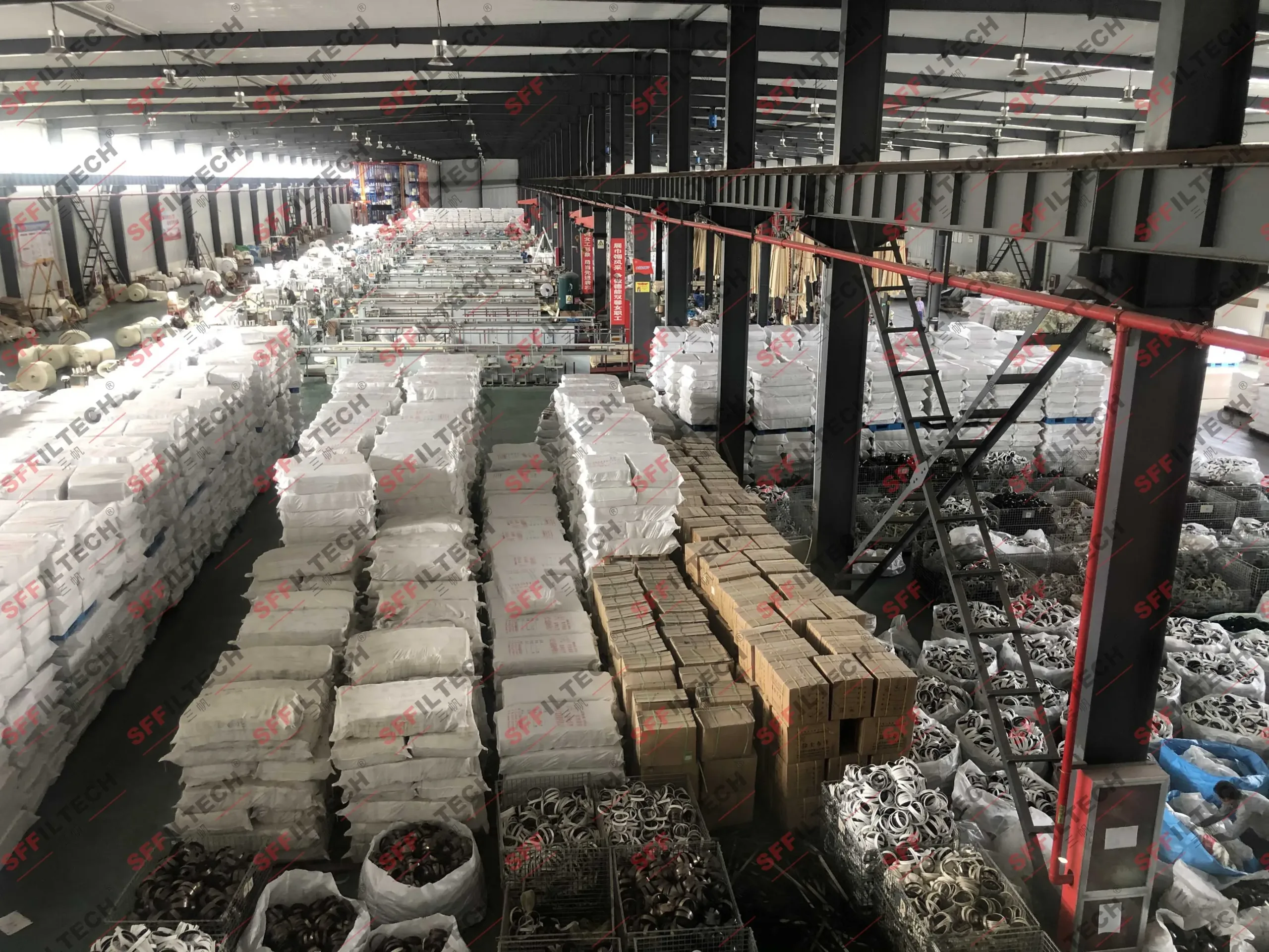Industrial filter assembly process
