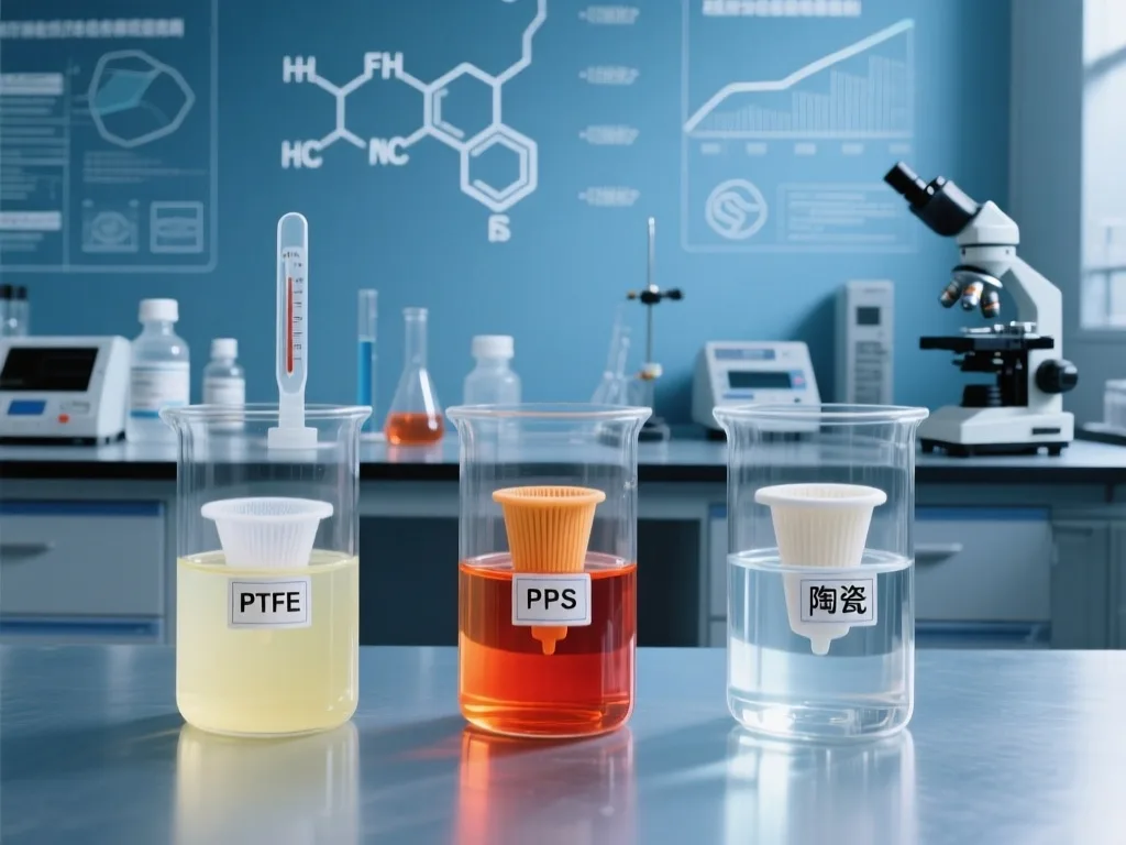 Industrial filtration process with liquid being purified