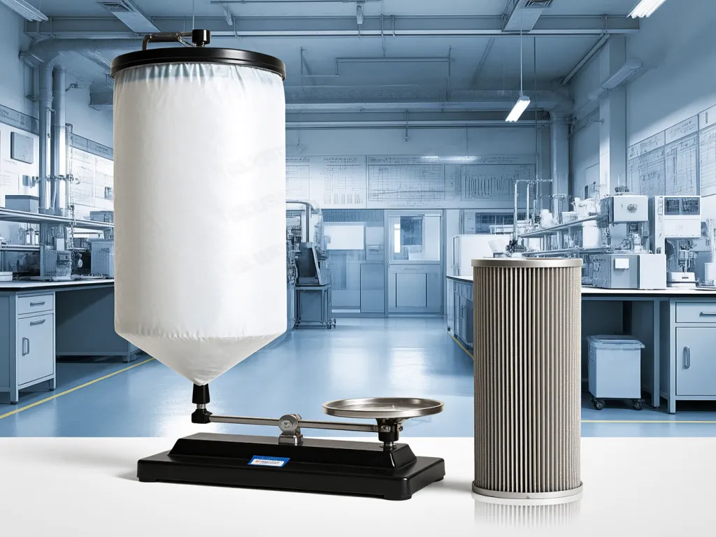 Large capacity filter sack and filter cartridge in lab setting